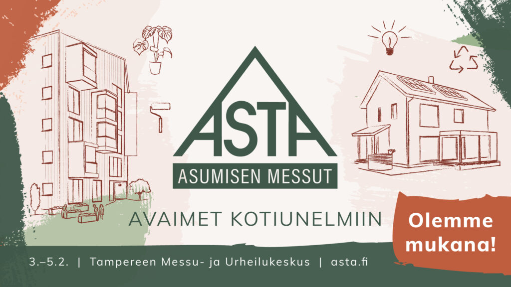 Astamessujen mainosbanneri