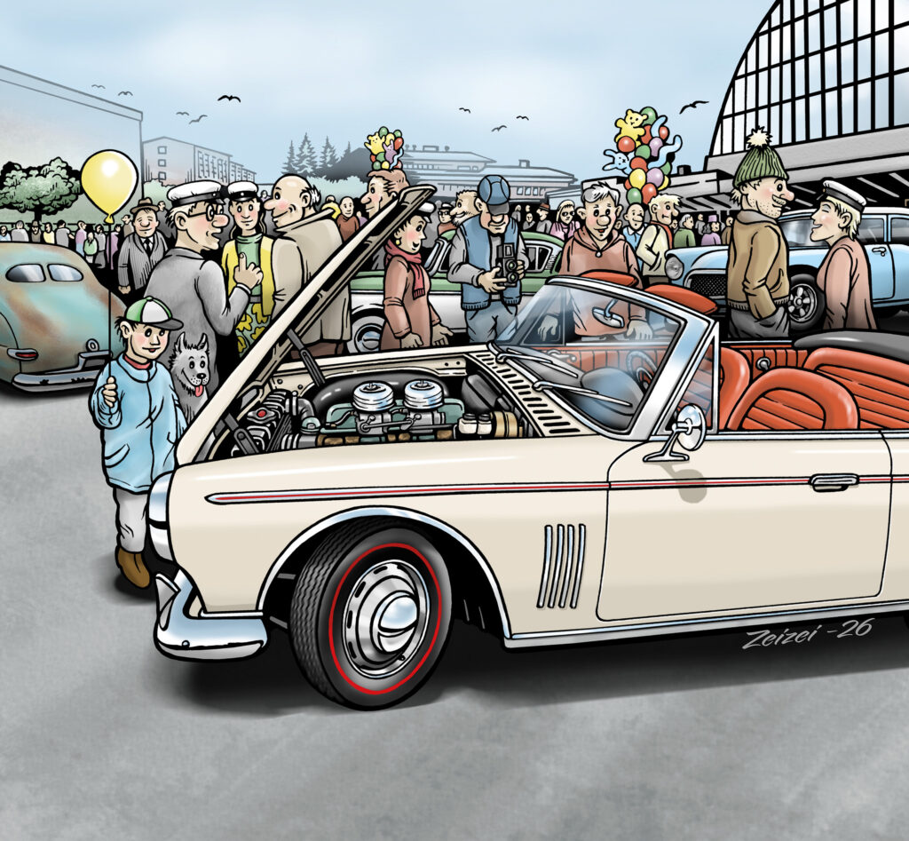 Museo- ja harrasteajoneuvojen paraatin teemakuva