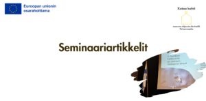 Otsikko kirjoitettuna kuvan keskelle, lisänä EU-logo ja Kotoa kohti hankkeen logo